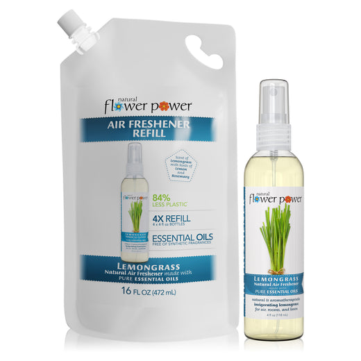 Lemongrass Air Freshener + 4X Refill Bundle