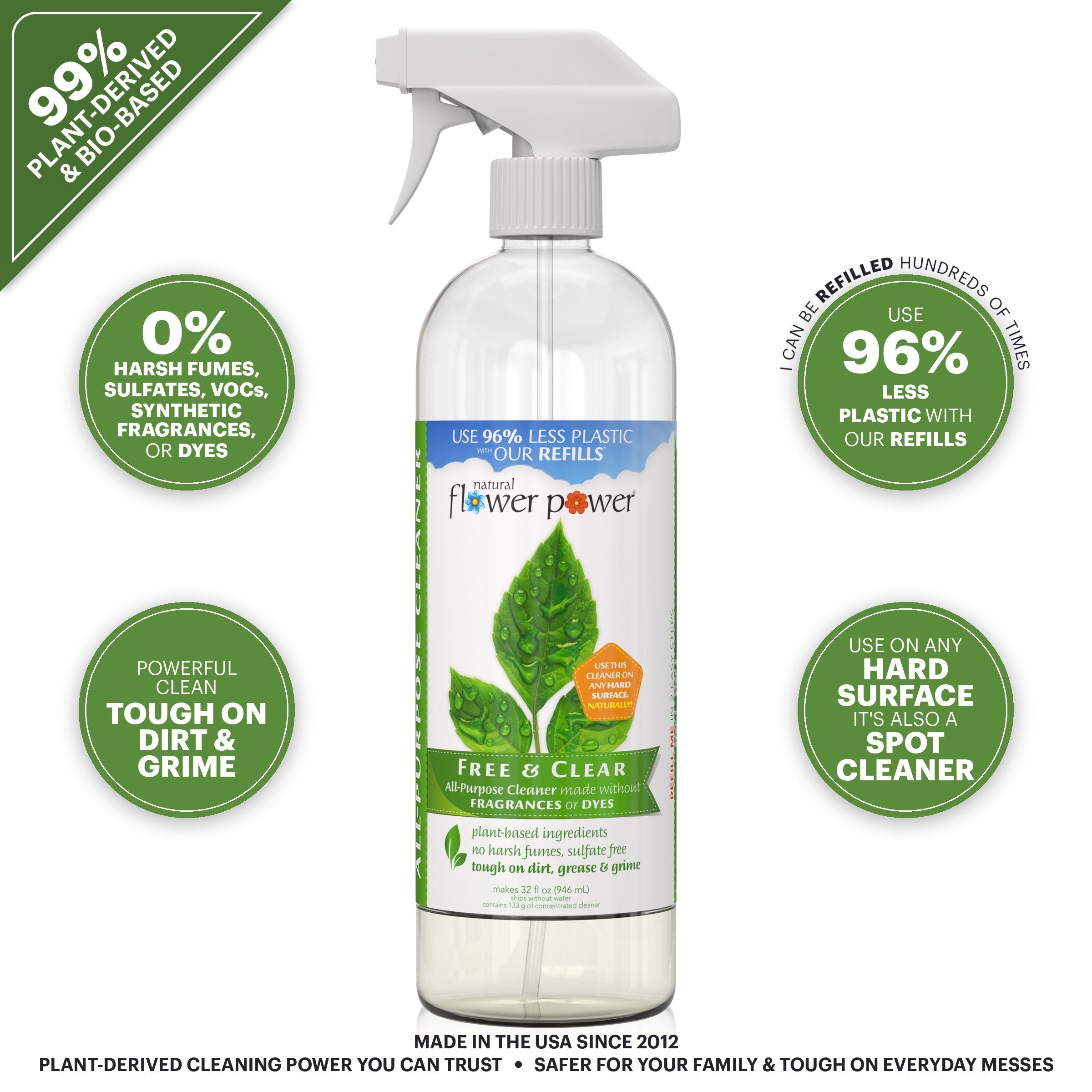 plastic plant cleaner Free & Clear All-Purpose Cleaner Concentrate